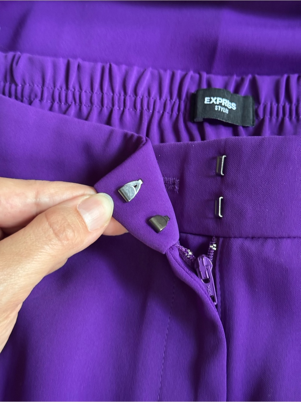 Size 14 Stylist High Waisted Pleated Wide Leg Pants 💜 - Picture 3 of 7
